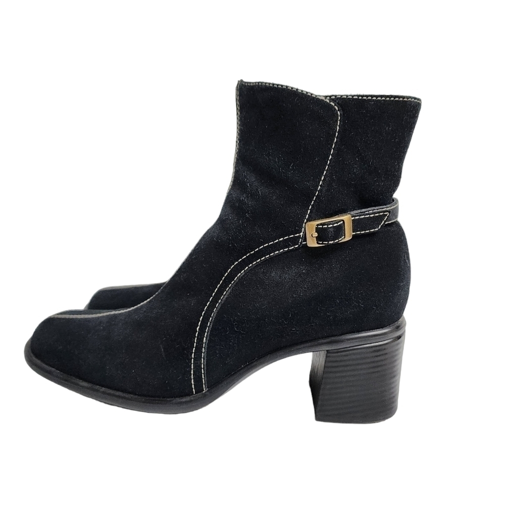 Clarks Side Zipper Block Heel Ankle Boot - image 5